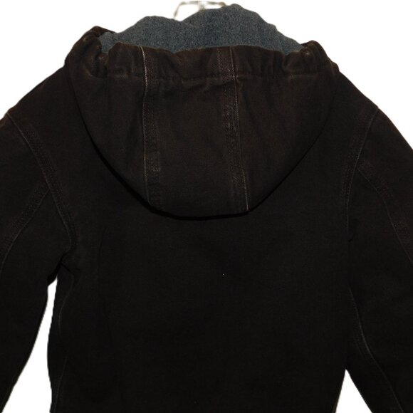 Carhartt Kids Brown Hooded Insulated Jacket Coat Boys Size 6/7 - Picture 4 of 8